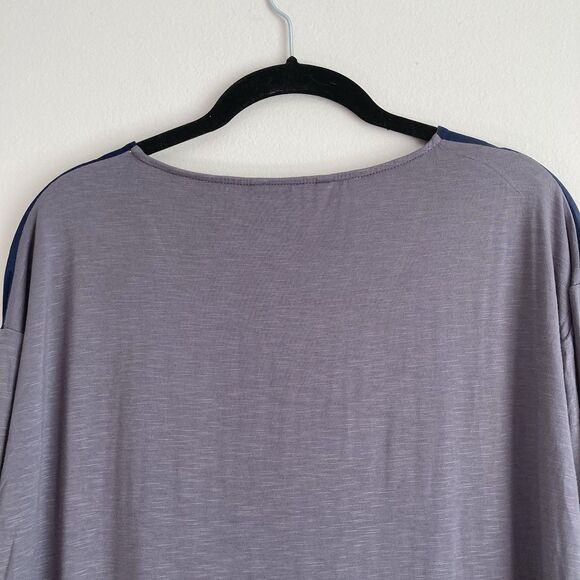 Boden Felicity Mixed Media Long Sleeve Color Block Silky Top Size 6 Artsy - Picture 6 of 9